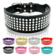 Rhinestone Leather Dog Collars