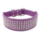 Rhinestone Leather Dog Collars
