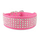 Rhinestone Leather Dog Collars