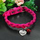 Suede Leather Cat Collar