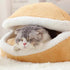Warm Hamburger Cat Bed
