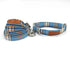 Blue Plaid Dog Collar