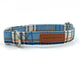 Blue Plaid Dog Collar
