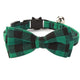 Colorful Plaid Grid Cat Collars