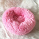 Dog Long Plush Dounts Beds Calming Bed