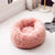 Dog Long Plush Dounts Beds Calming Bed