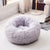 Dog Long Plush Dounts Beds Calming Bed