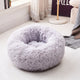 Dog Long Plush Dounts Beds Calming Bed