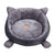 Velvet Comfortable Cat Bed