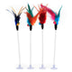 Sucker Spring Feather Cat Toys
