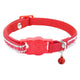 Quick Release Rhinestone Leather Collar