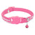 Quick Release Rhinestone Leather Collar