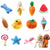 Plush Dog Toys Squeaky Bone Ice Cream