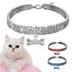 Rhinestone Diamante  Cat Collar