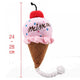 Plush Dog Toys Squeaky Bone Ice Cream
