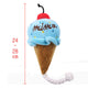 Plush Dog Toys Squeaky Bone Ice Cream